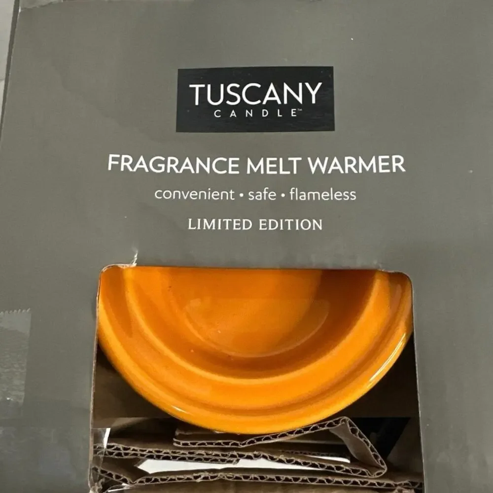 Tuscany Jack-O-Lantern Frangrance Melt Warmer electric by Tuscany Candle NWT.
